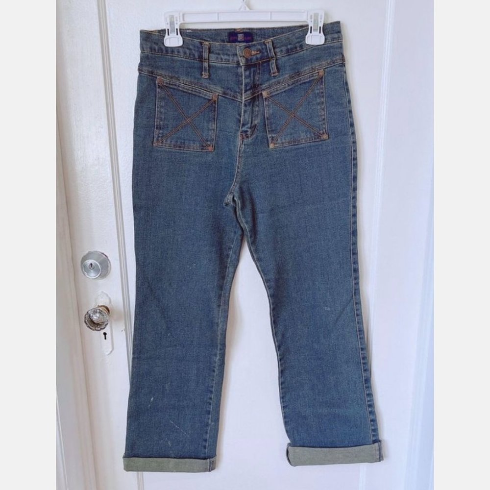 Jenny Jeans Basic America Sz * Adorable Blue Jeans  Cute Pockets